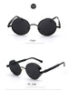 Coating Mirrored Sunglasses Round Circle