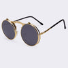 Vintage Steampunk Round Sunglasses